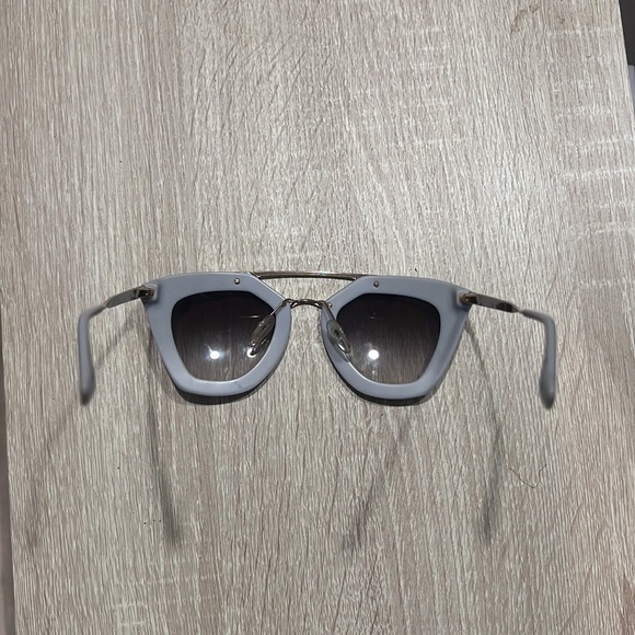 Prada Classic Pilot Cinema Gold Frame Wire - GRAY - Picture 4 of 8